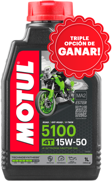 ACEITE MOTUL 5100 15w50 TIENE 1 OPCIÓN DE GANAR!