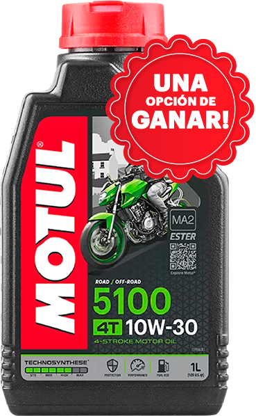 ACEITE MOTUL 5100 10w30 TIENES 1 OPCIÓN DE GANAR!