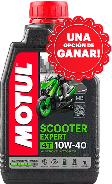 ACEITE MOTUL Scooter Expert 10w40 TIENES 1 OPCIÓN DE GANAR!