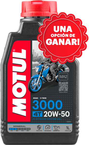 ACEITE MOTUL 3000 20w50 TIENES 1 OPCIÓN DE GANAR!