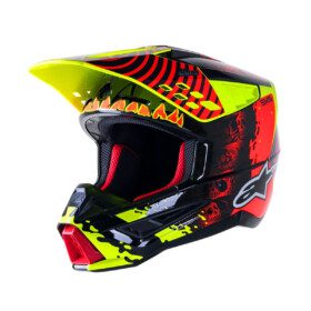 Casco SM5 Solar Flare Rojo