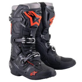 Botas Tech 10 Negro/Rojo