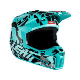 Casco Niño Moto 3.5 Turquesa