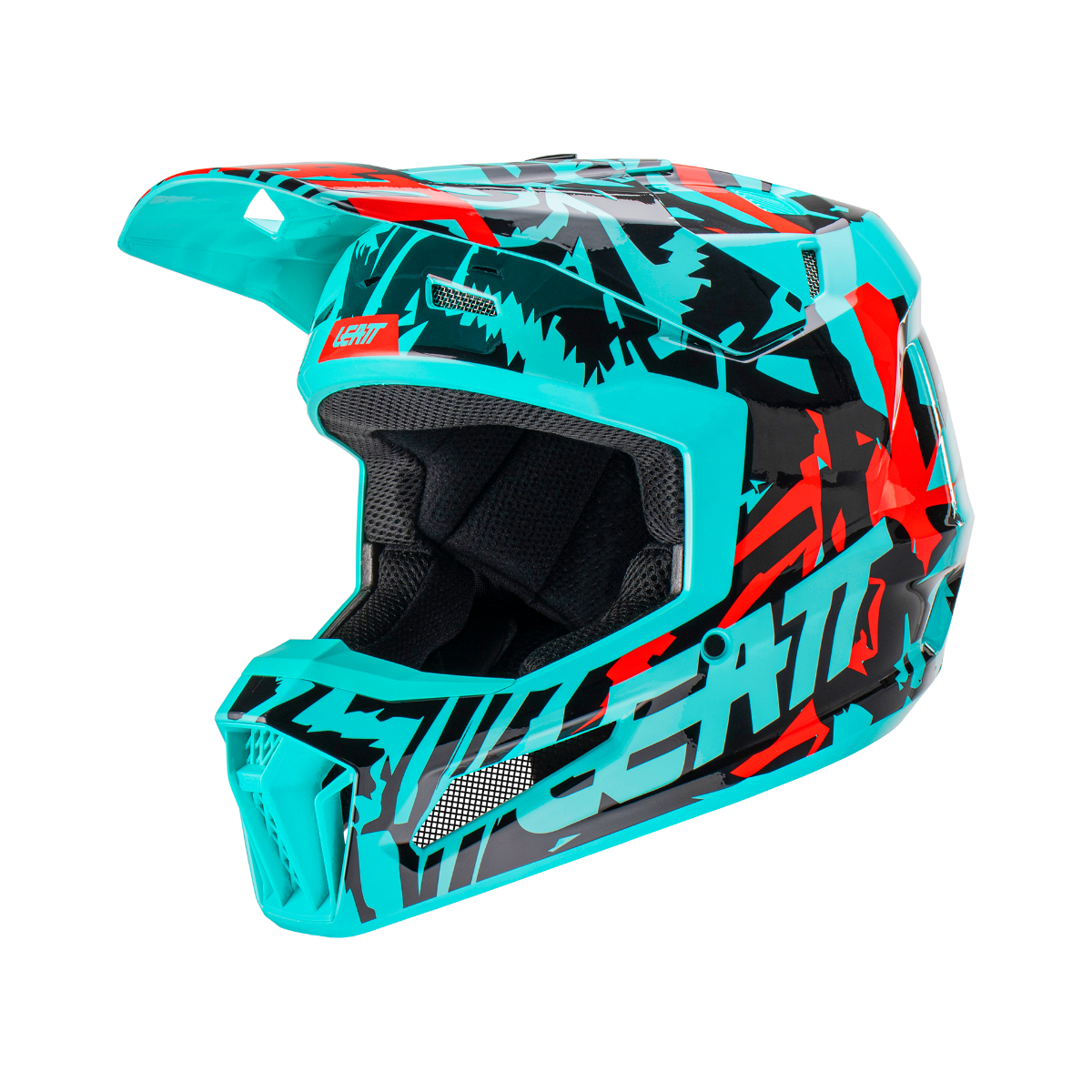 Casco Niño Moto 3.5 Turquesa