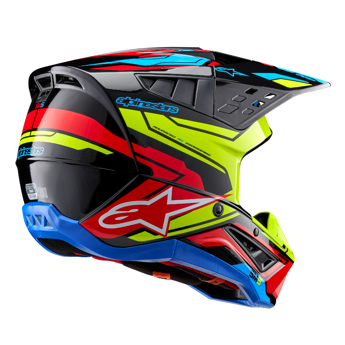 Casco SM5 Action 2 Amarillo/Rojo/Negro