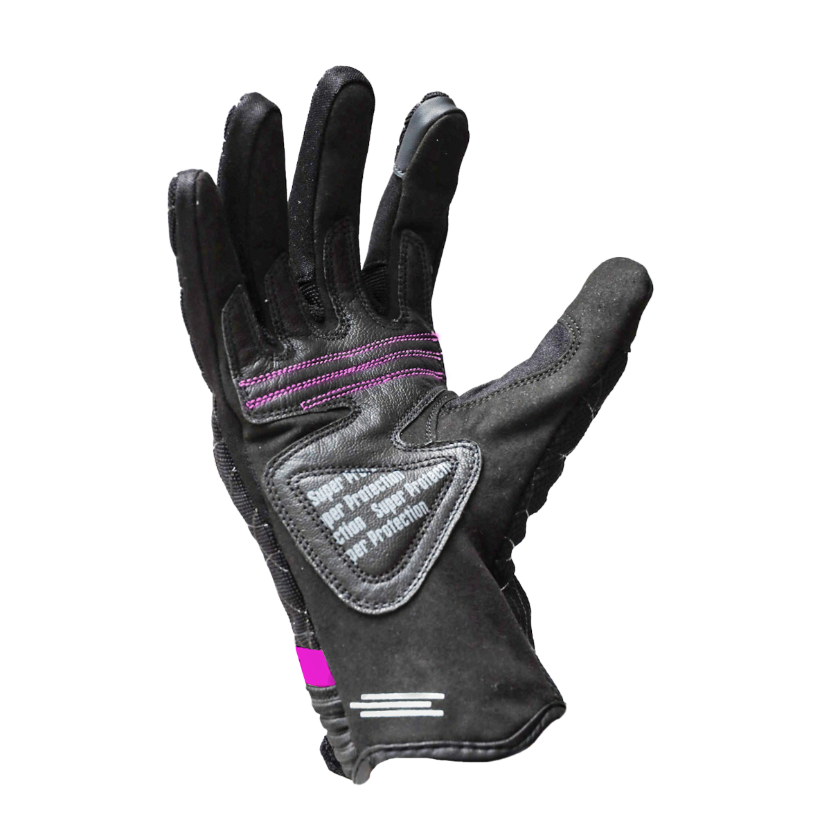 Guantes Vektor Negro/Fucsia