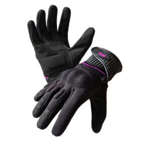 Guantes Warrior Negro/Fucsia