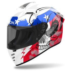 Casco Connor Azul/Rojo Gloss