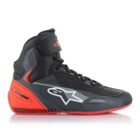 BOTINES FASTER 3 NEGRO/GRIS/ROJO FLUO