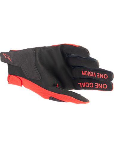 GUANTES RADAR YOUTH MARTE ROJO/PLATA