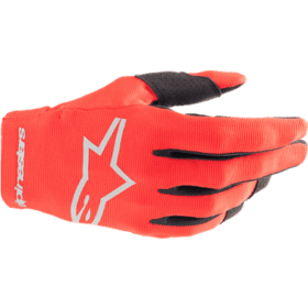 GUANTES RADAR YOUTH MARTE ROJO/PLATA