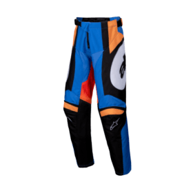 PANTALON YTH RACER NARANJA/AZUL