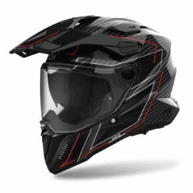 CASCO COMMANDER 2 STYLISH - NEGRO/ROJO