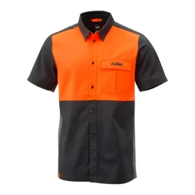 CAMISA MECÁNICO NEGRO/NARANJA