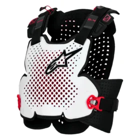 ALPINESTARS A-4 PLASMA CHEST PROTECTOR - BLACK RED WHITE